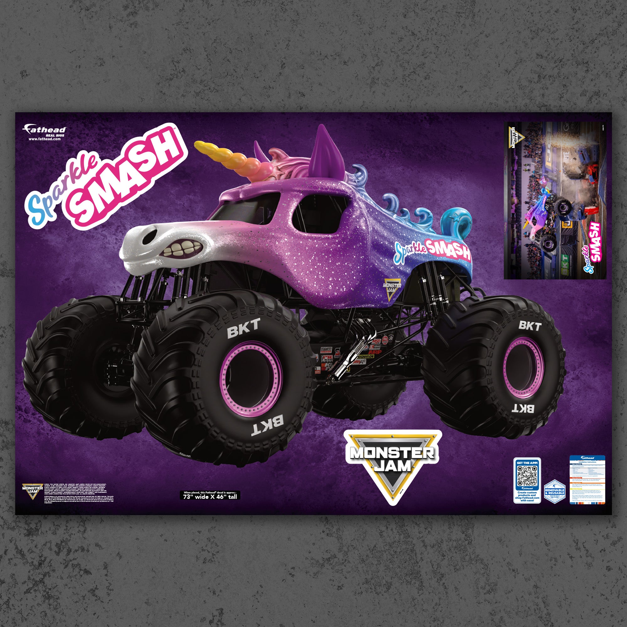Sparkle Smash RealBig Collection Official Monster Jam Reusable V sparkle-smash-realbig-collection-official-monster-jam-reusable-v