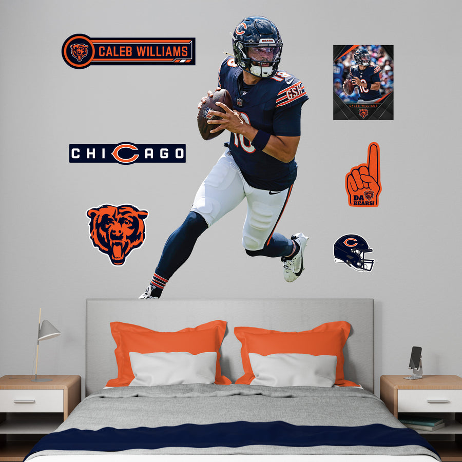 Caleb Williams - RealBig Rollout Collection - Official NFL - Chicago Bears - Reusable Vinyl Wall Decals