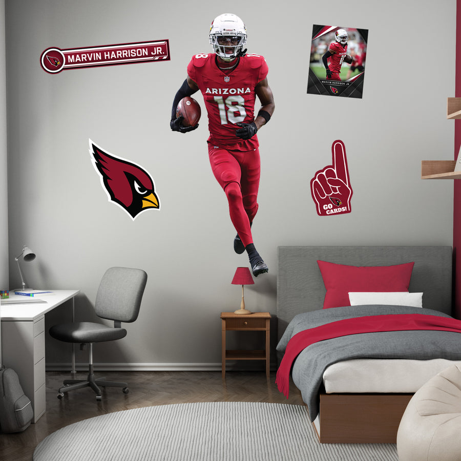 Marvin Harrison Jr. - RealBig Collection - Official NFL - Arizona Cardinals - Reusable Vinyl Wall Decals