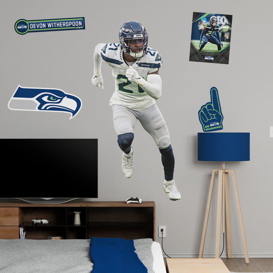 Devon Witherspoon - RealBig Collection - Official NFL - Seattle Seahawks - Reusable Vinyl Wall Decals