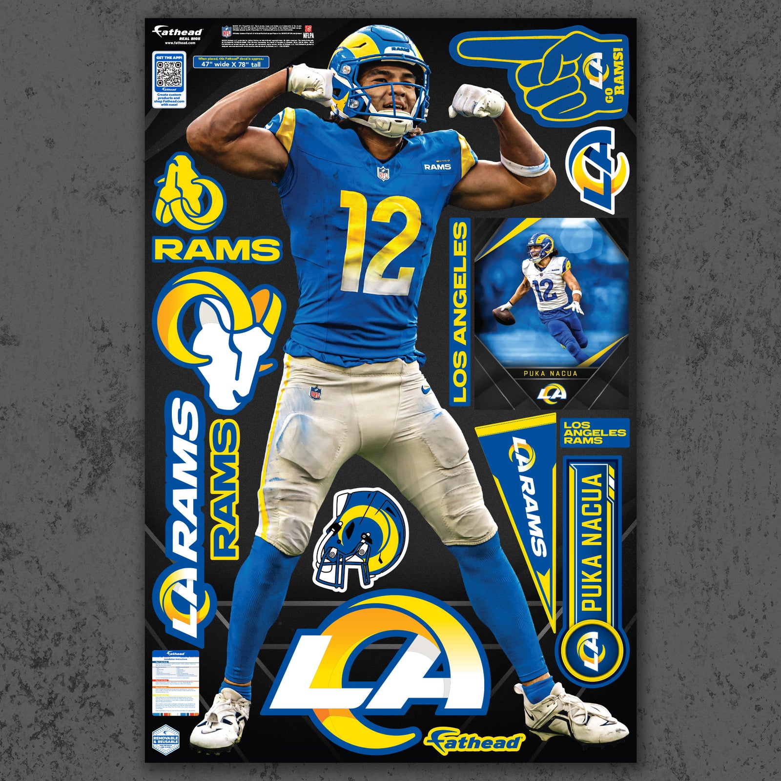 Puka Nacua - RealBig Flex Collection - Official NFL - Los Angeles