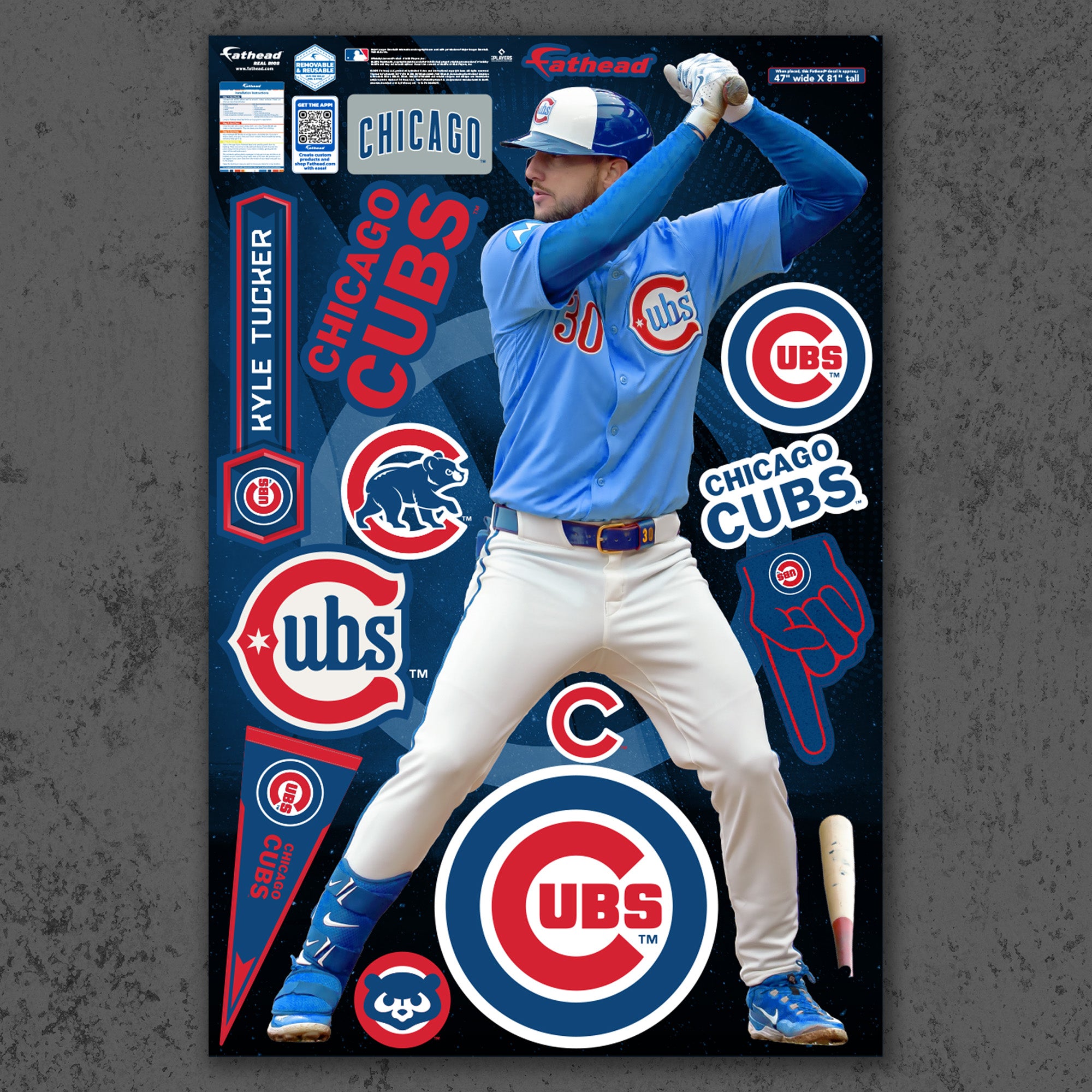 Kyle Tucker - RealBig Alternate Collection - Official MLB - Chicago Cu ...