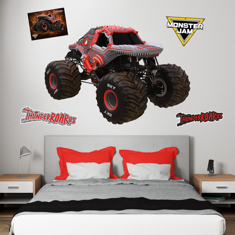 ThunderROARus - RealBig Collection - Official Monster Jam - Reusable Vinyl Wall Decals