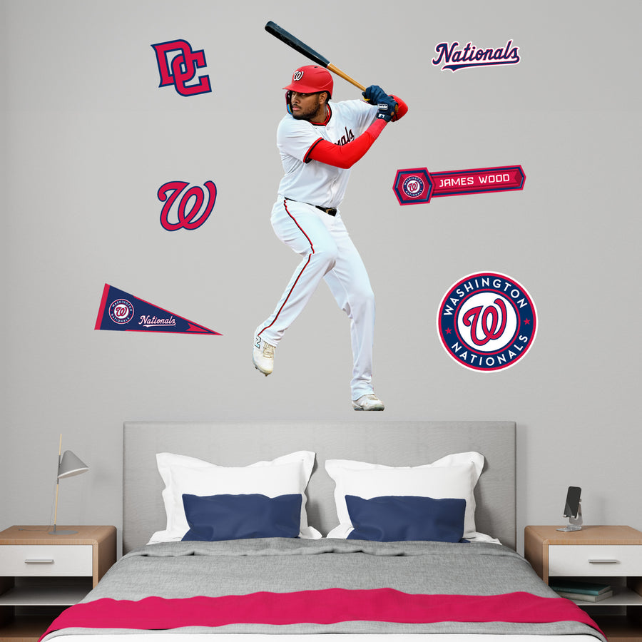 James Wood - RealBig Collection - Official MLB - Washington Nationals - Reusable Vinyl Wall Decals