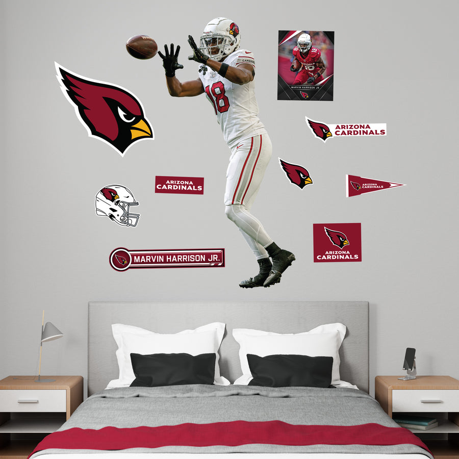 Marvin Harrison Jr. - RealBig Reception Collection - Official NFL - Arizona Cardinals - Reusable Vinyl Wall Decals