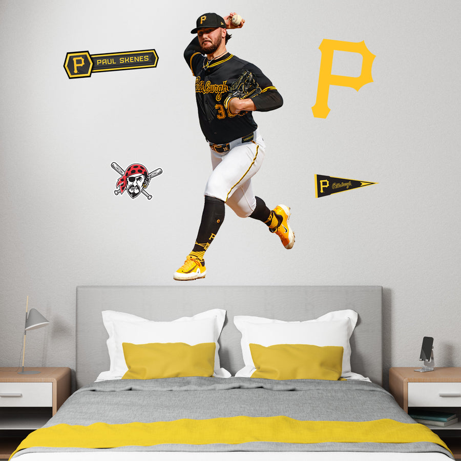 Paul Skenes - RealBig Collection - Official MLB - Pittsburgh Pirates - Reusable Vinyl Wall Decals
