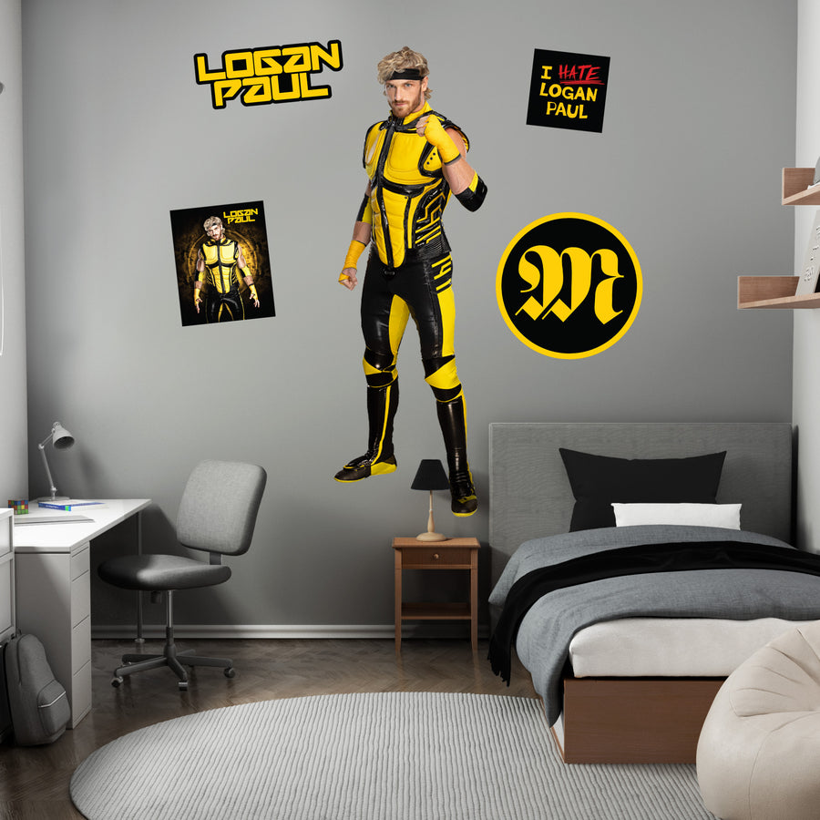 Logan Paul - RealBig Collection - Official WWE - Reusable Vinyl Wall Decals