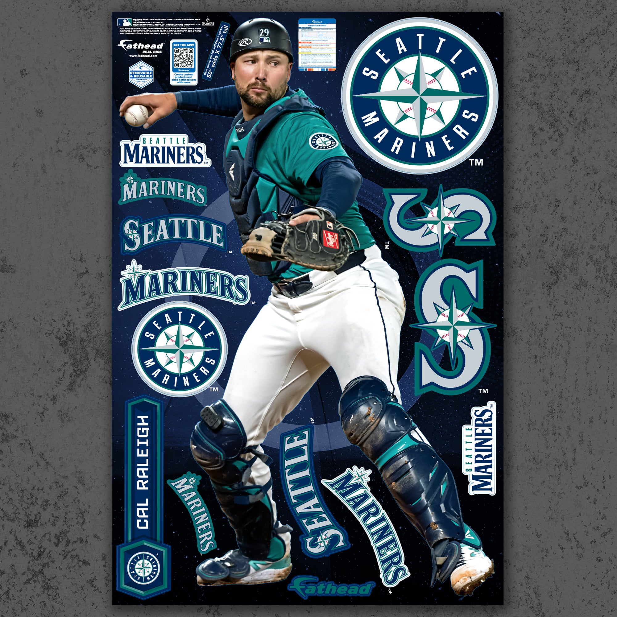 Cal Raleigh - RealBig Catcher Collection - Official MLB - Seattle Mari ...