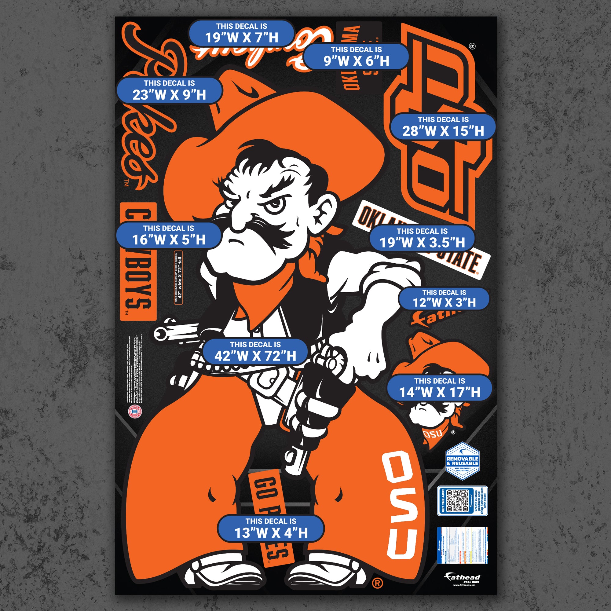 Pistol Pete - RealBig Illustrated Mascot Collection - Official