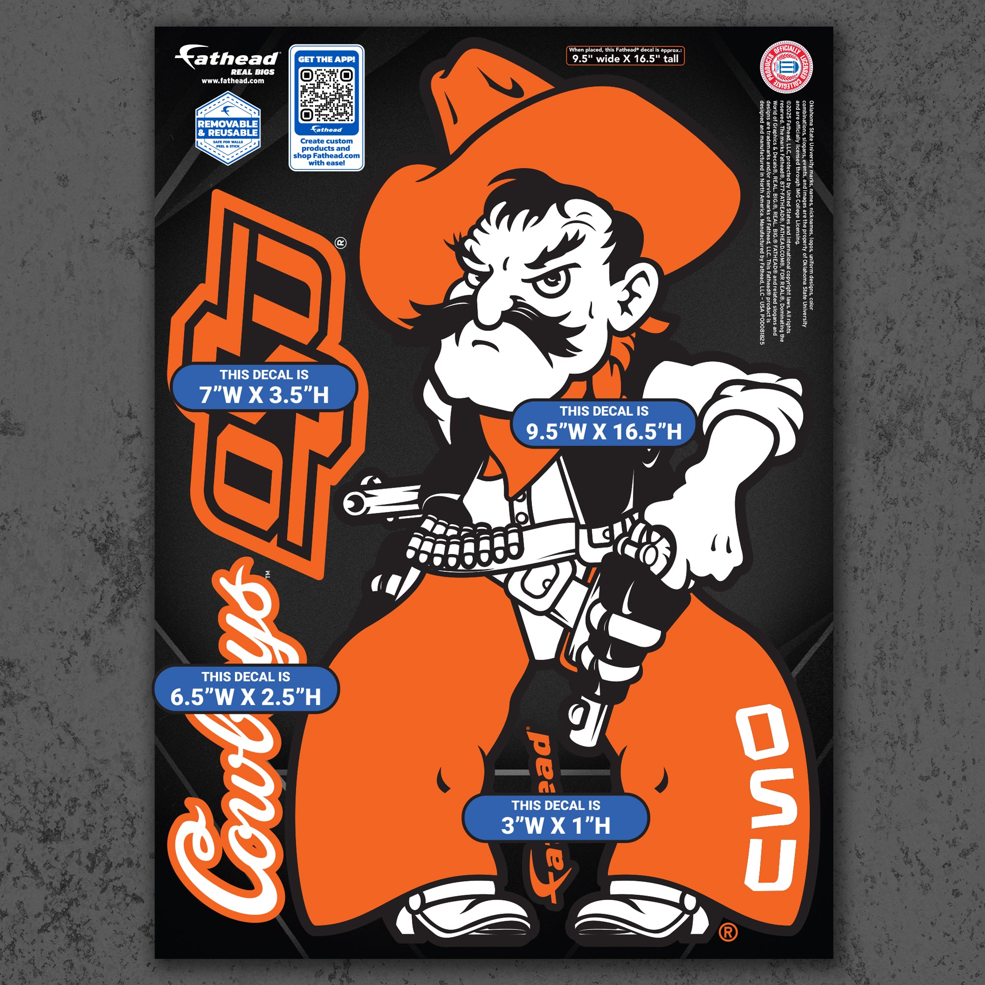 Pistol Pete - RealBig Illustrated Mascot Collection - Official