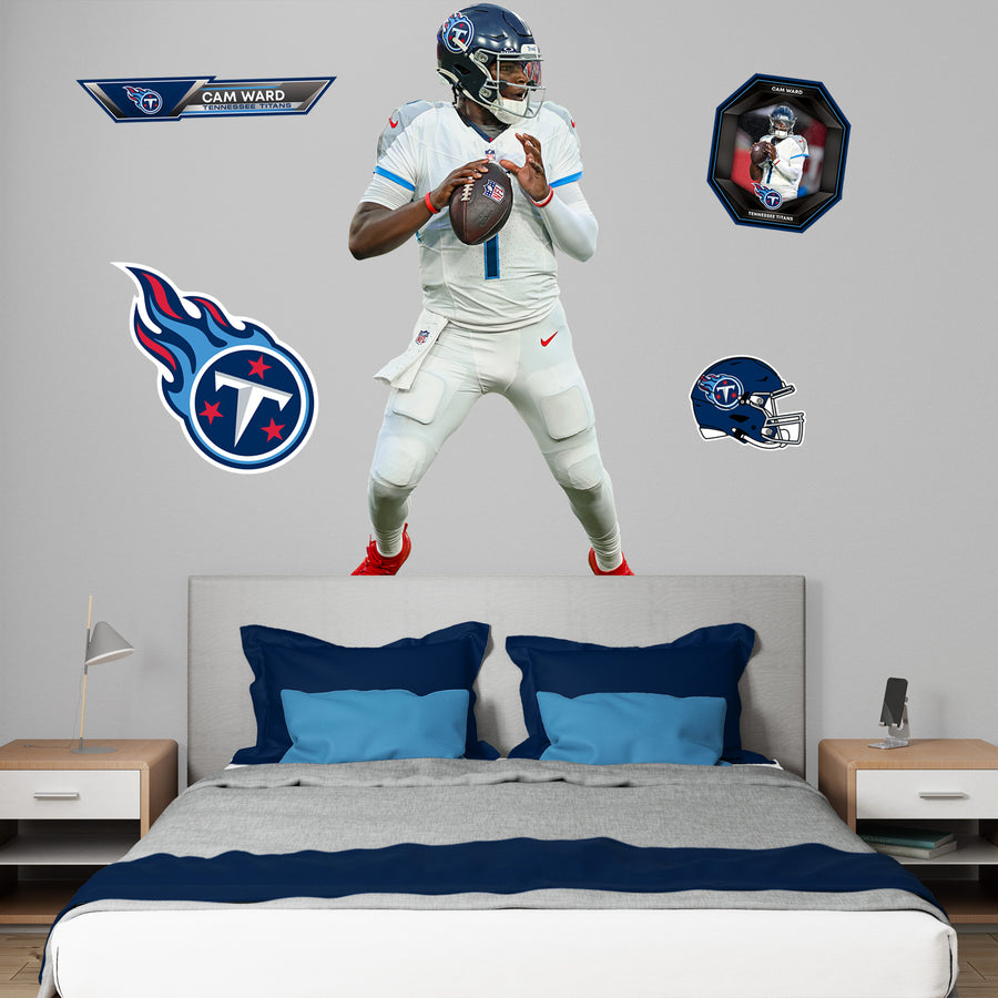 Cam Ward - RealBig Collection - Official NFL - Tennessee Titans - Reusable Vinyl Wall Decals