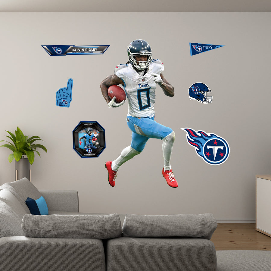 Calvin Ridley - RealBig Collection - Official NFL - Tennessee Titans - Reusable Vinyl Wall Decals