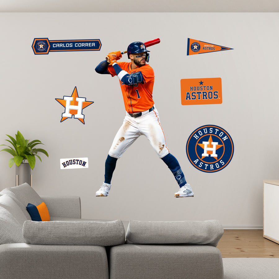 Carlos Correa - RealBig Collection - Official MLB - Houston Astros - Reusable Vinyl Wall Decals