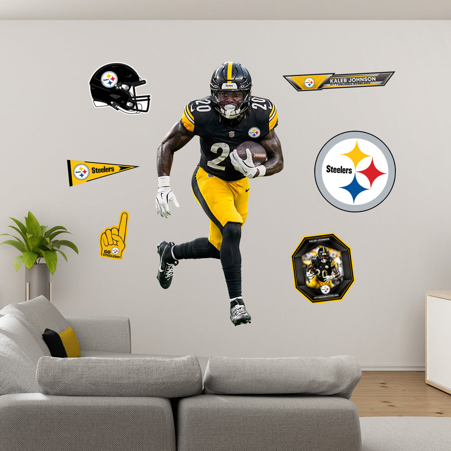 Kaleb Johnson - RealBig Collection - Official NFL - Pittsburgh Steelers - Reusable Vinyl Wall Decals