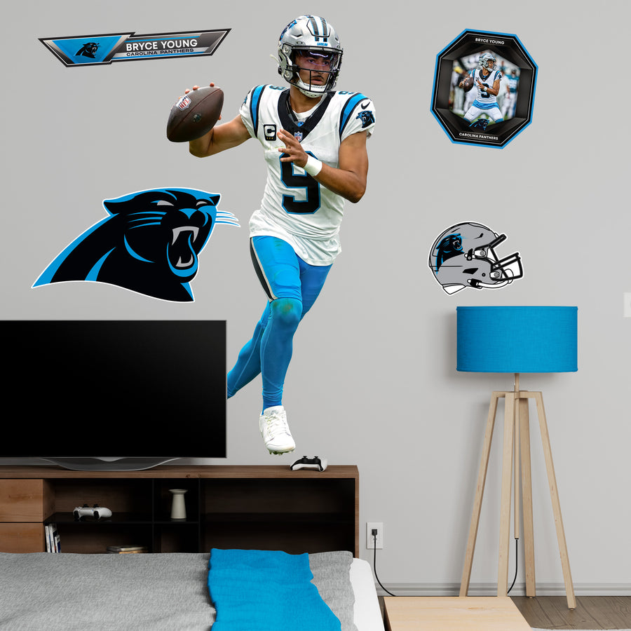 Bryce Young - RealBig Collection - Official NFL - Carolina Panthers - Reusable Vinyl Wall Decals