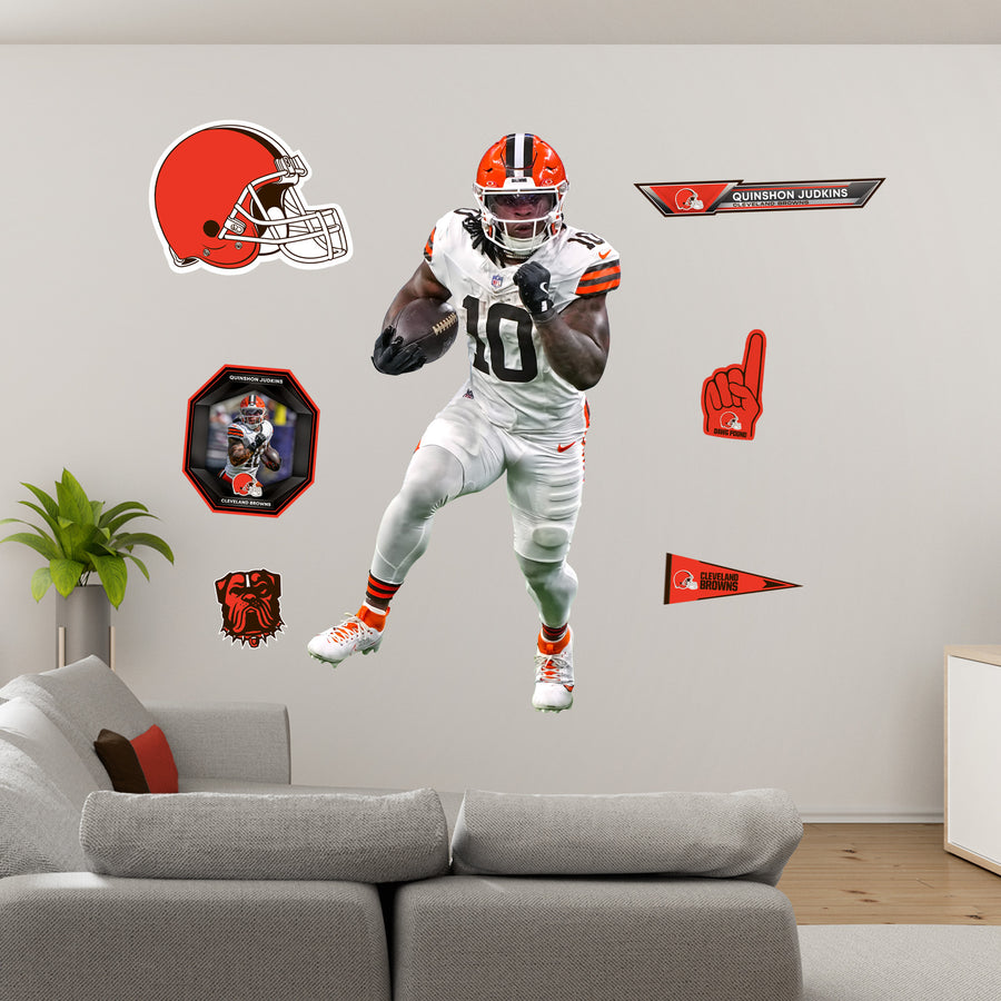 Quinshon Judkins - RealBig Collection - Official NFL - Cleveland Browns - Reusable Vinyl Wall Decals