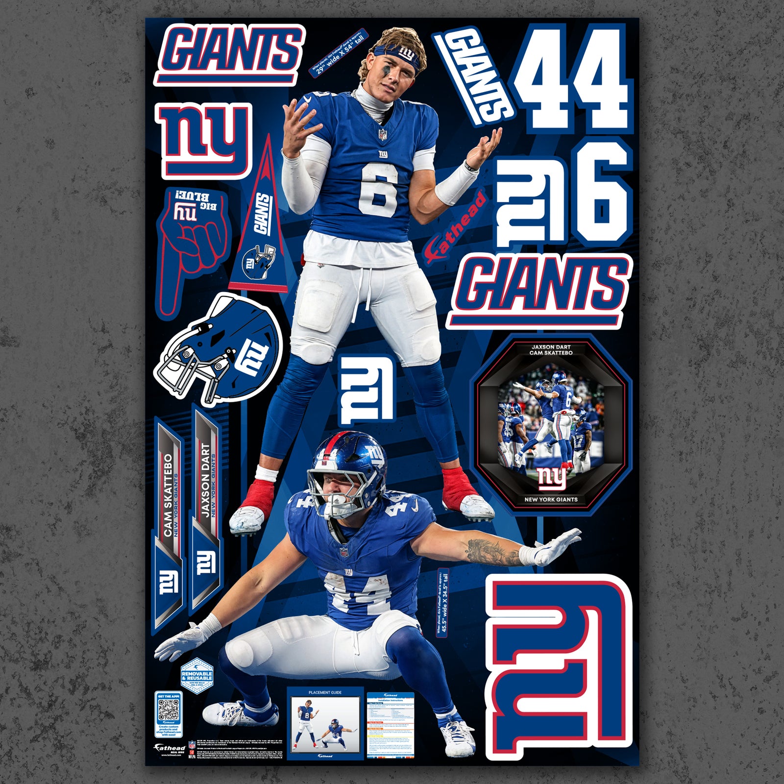 Jaxson Dart and Cam Skattebo - RealBig 44+6 Collection - Official