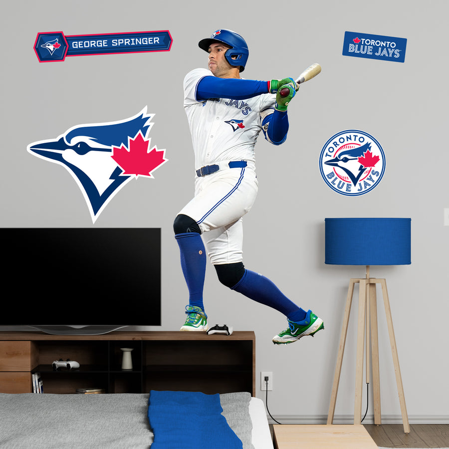 George Springer - RealBig Pennant-Clinching HR Collection - Official MLB - Toronto Blue Jays - Reusable Vinyl Wall Decals