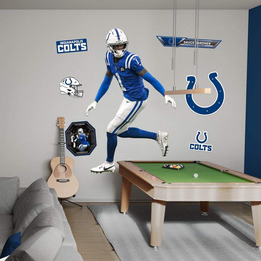 Sauce Gardner - RealBig Collection - Official NFL - Indianapolis Colts - Reusable Vinyl Wall Decals