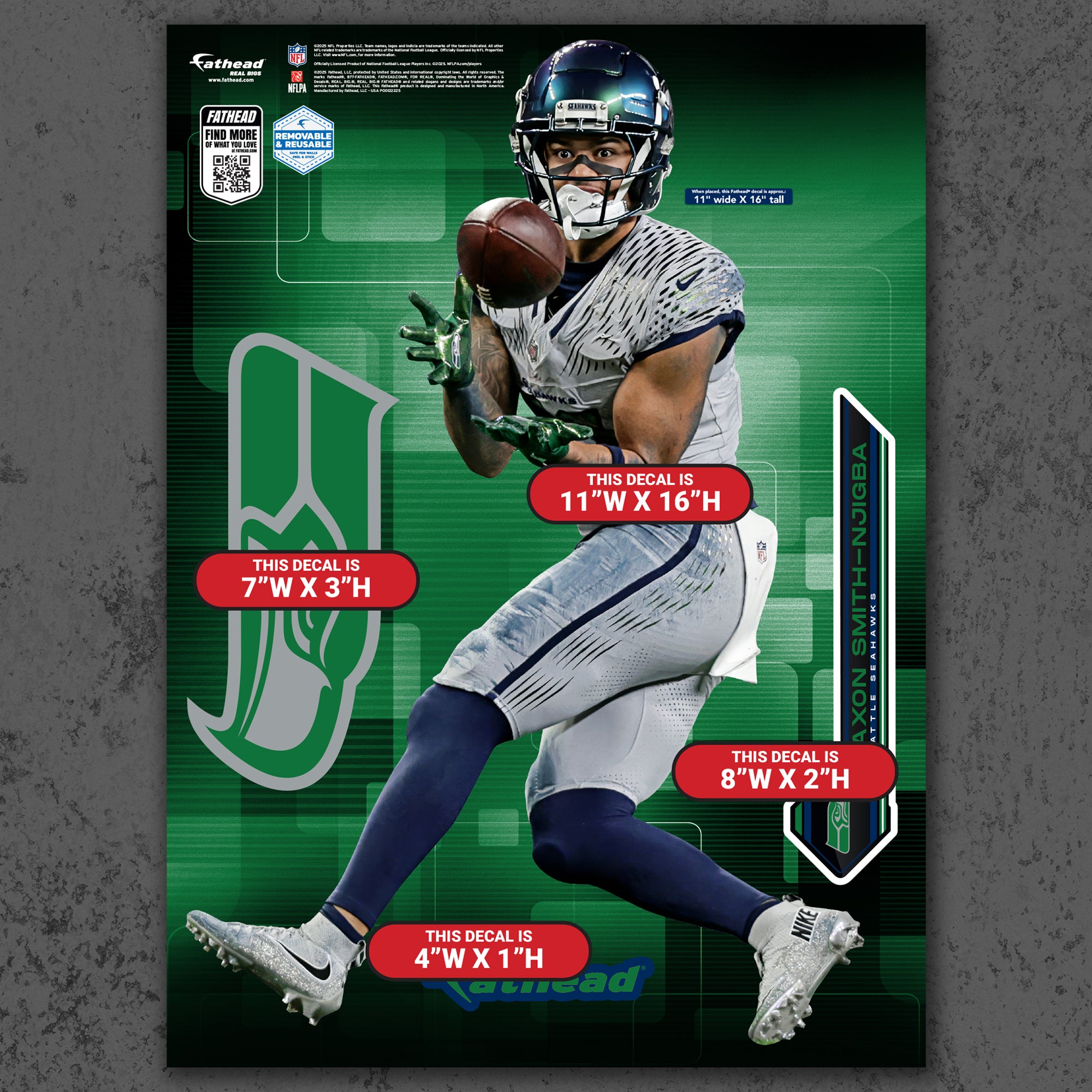 Jaxon Smith-Njigba - RealBig Rivalry Uniform Collection - Official NFL ...