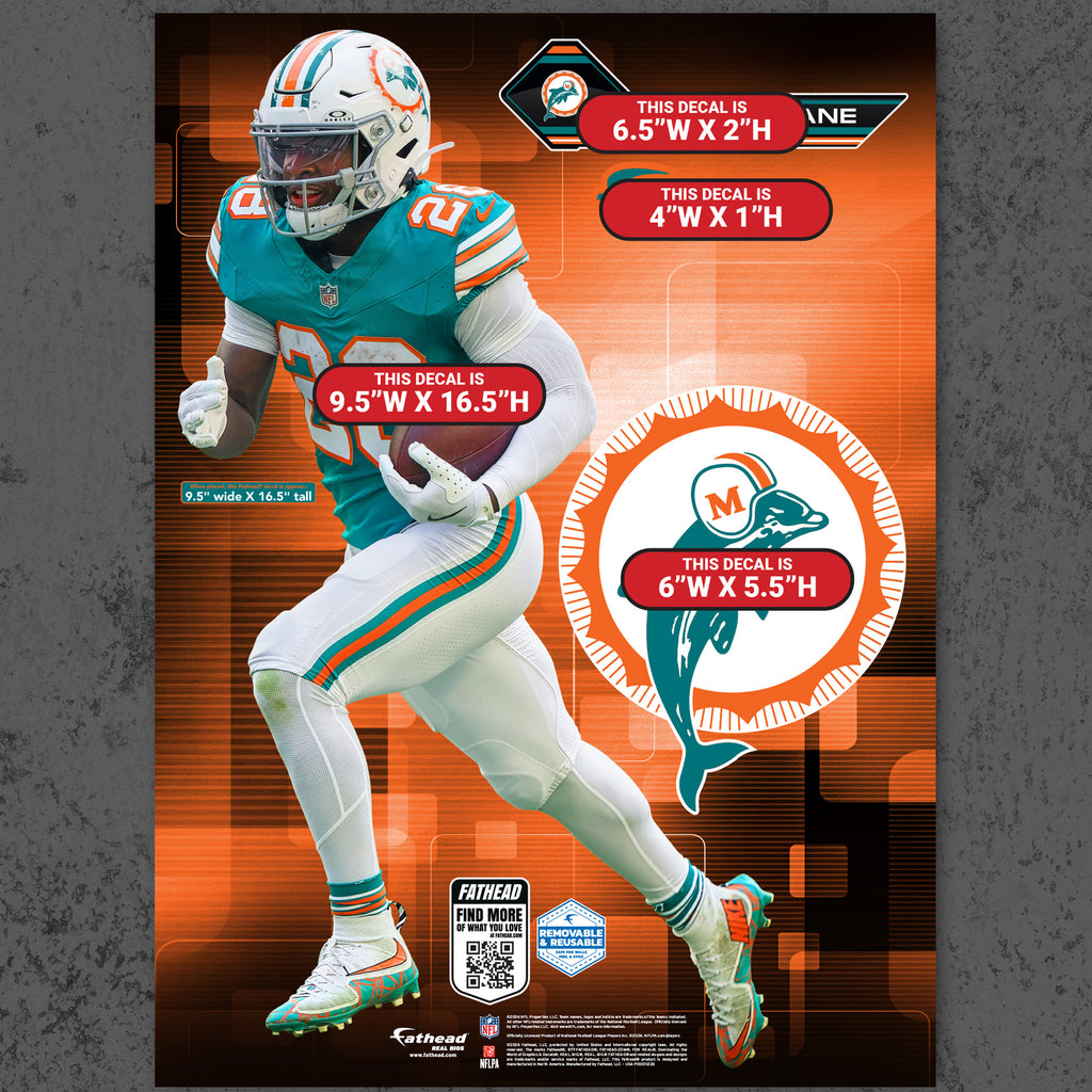 De'Von Achane - RealBig Throwback Collection - Official NFL - Miami Do ...