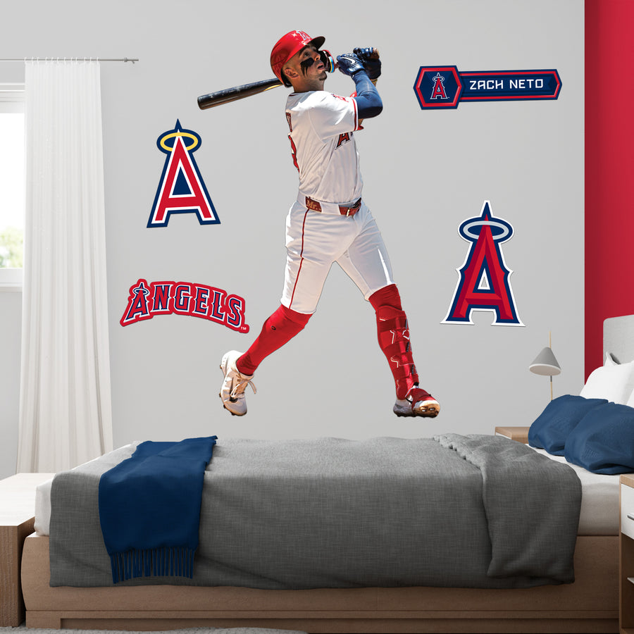 Zach Neto - RealBig Collection - Official MLB - Los Angeles Angels - Reusable Vinyl Wall Decals