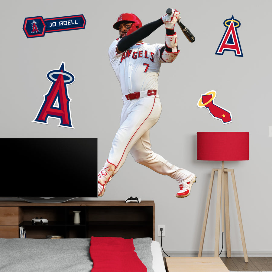 Jo Adell - RealBig Collection - Official MLB - Los Angeles Angels - Reusable Vinyl Wall Decals