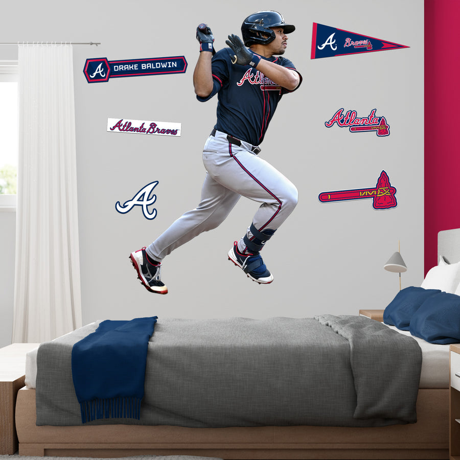 Drake Baldwin - RealBig Collection - Official MLB - Atlanta Braves - Reusable Vinyl Wall Decals