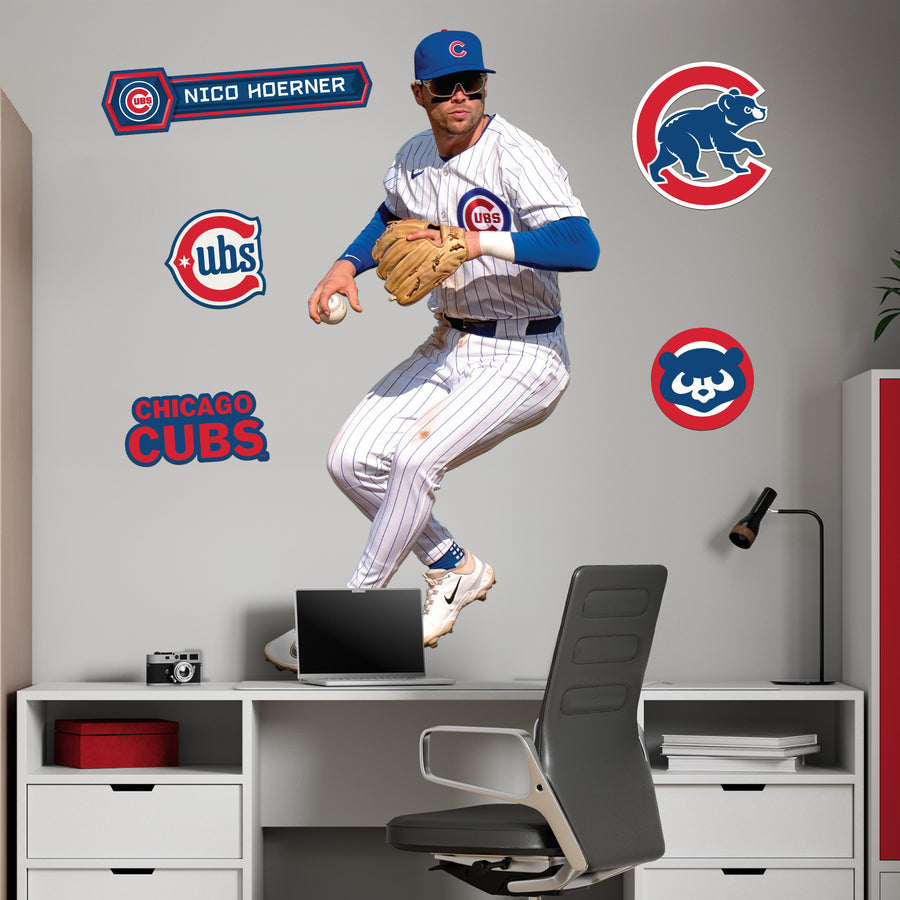 Nick Hoerner - RealBig Collection - Official MLB - Chicago Cubs - Reusable Vinyl Wall Decals