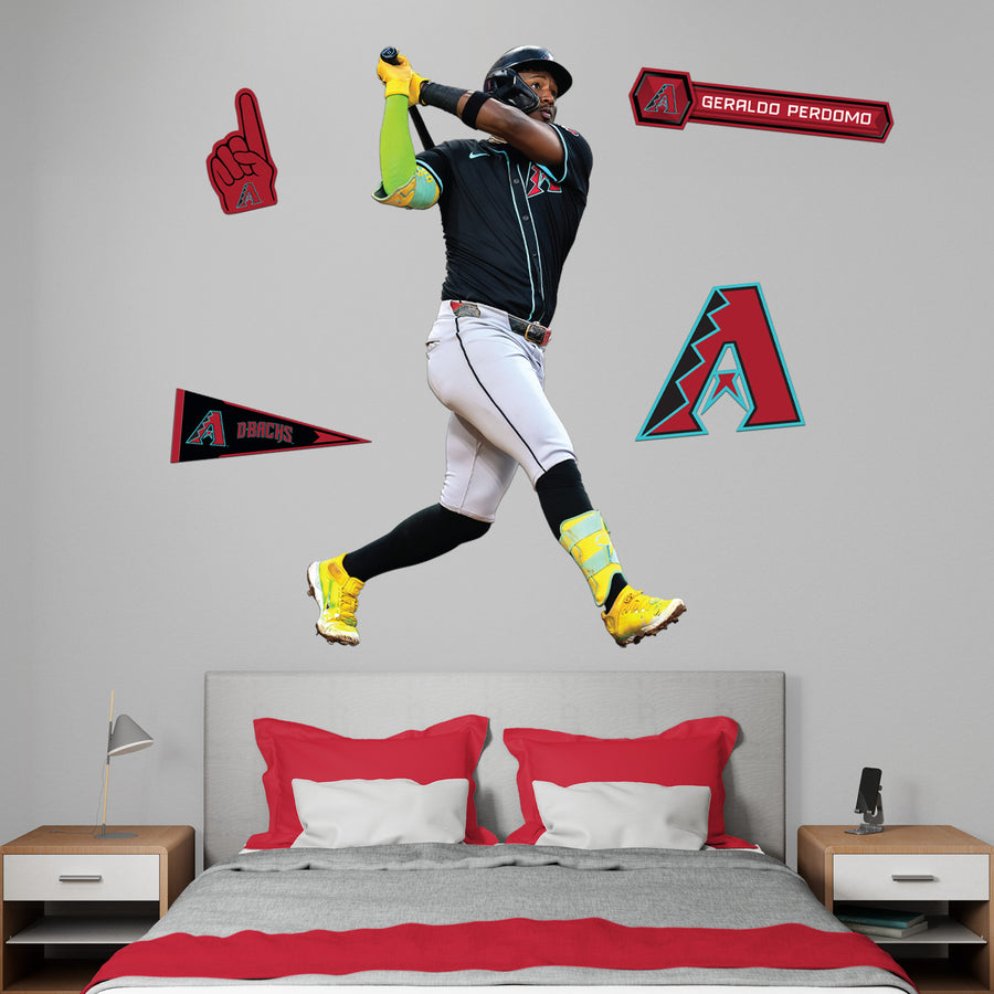 Geraldo Perdomo - RealBig Collection - Official MLB - Arizona Diamondbacks - Reusable Vinyl Wall Decals
