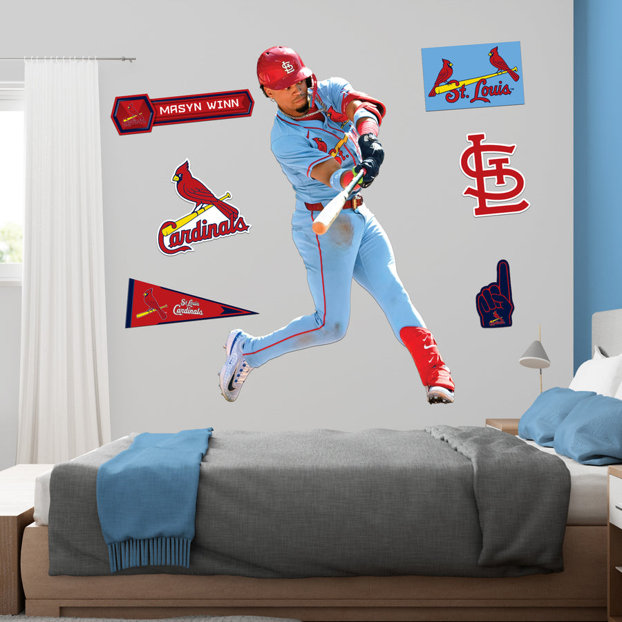 Masyn Winn - RealBig Collection - Official MLB - St. Louis Cardinals - Reusable Vinyl Wall Decals