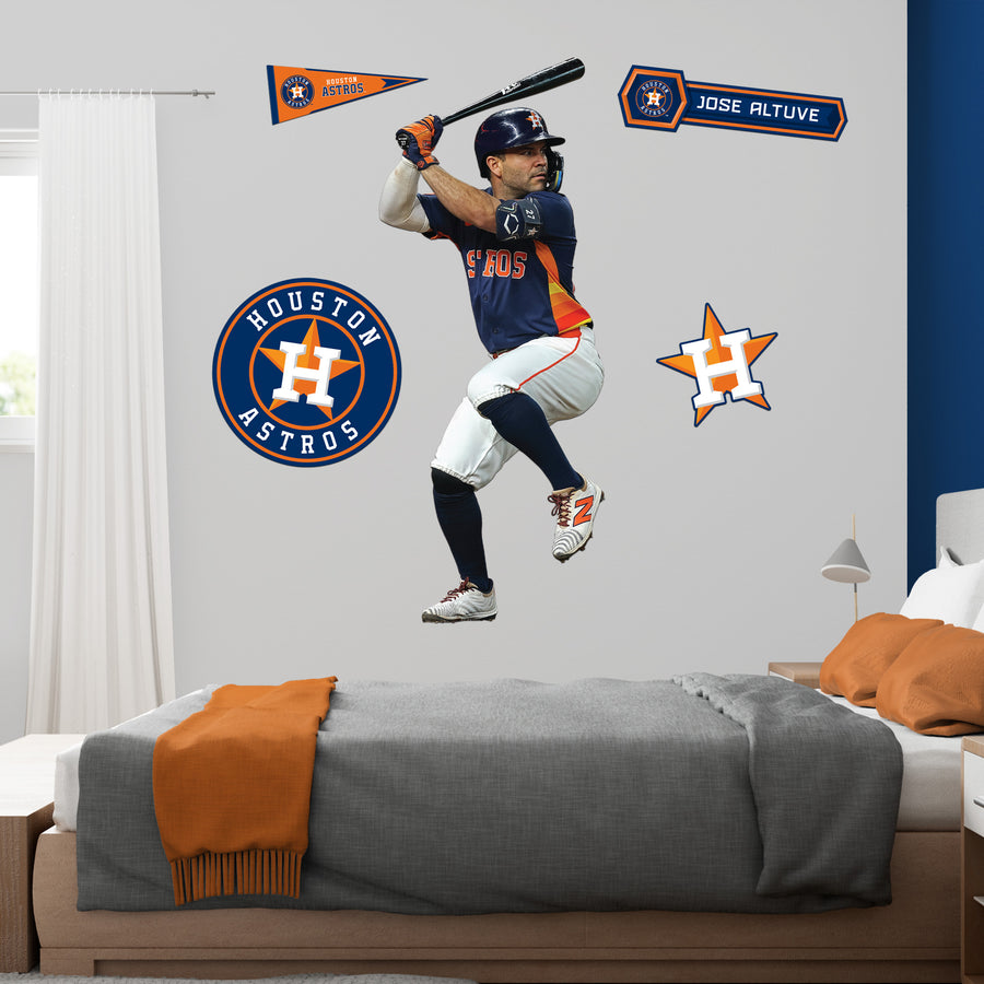 José Altuve - RealBig Collection - Official MLB - Houston Astros - Reusable Vinyl Wall Decals