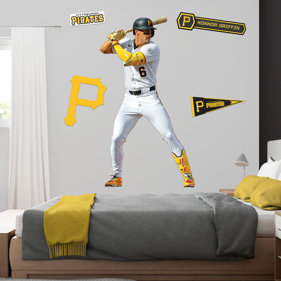 Konnor Griffin - RealBig Collection - Official MLB - Pittsburgh Pirates - Reusable Vinyl Wall Decals