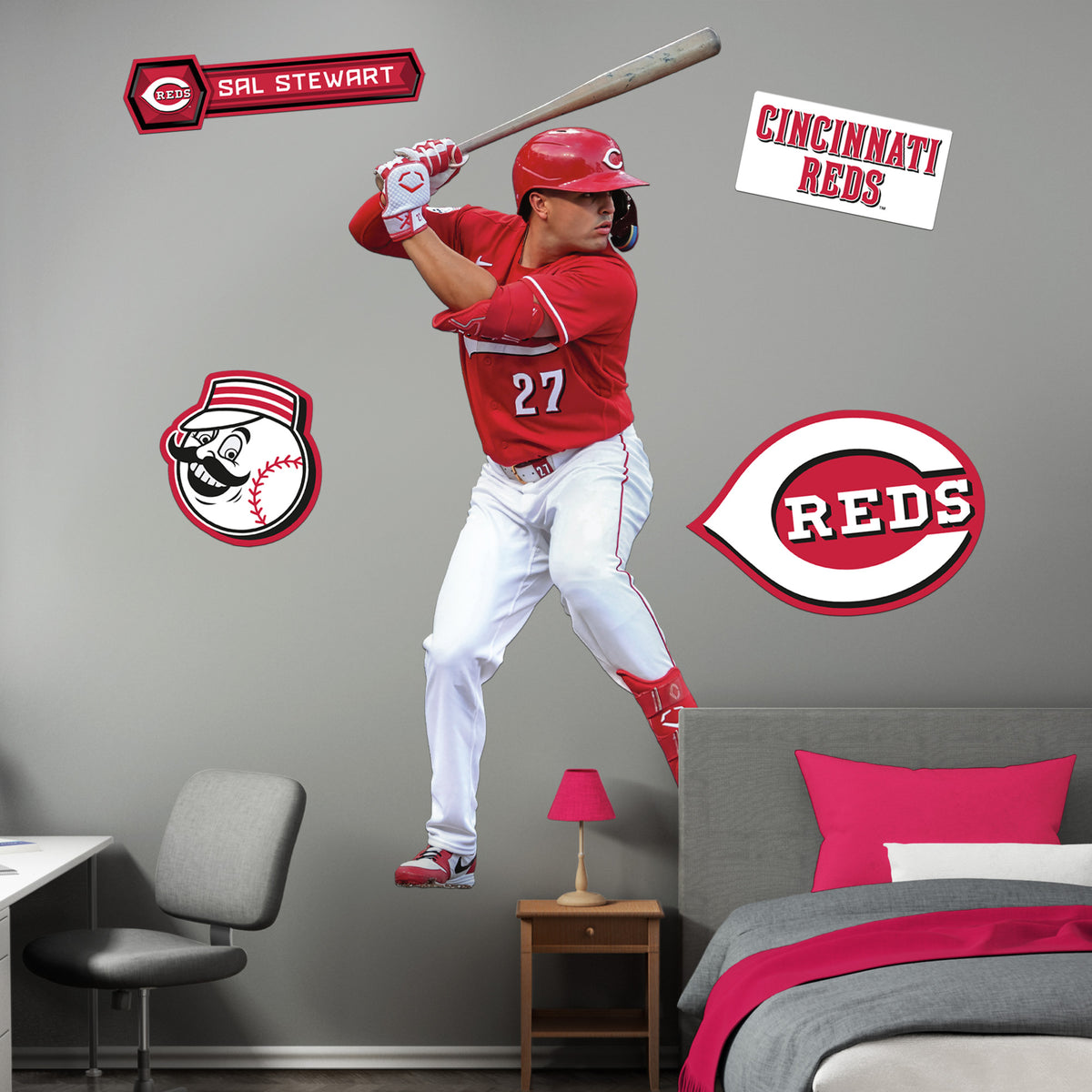 Sal Stewart - RealBig Collection - Official MLB - Cincinnati Reds - Re ...