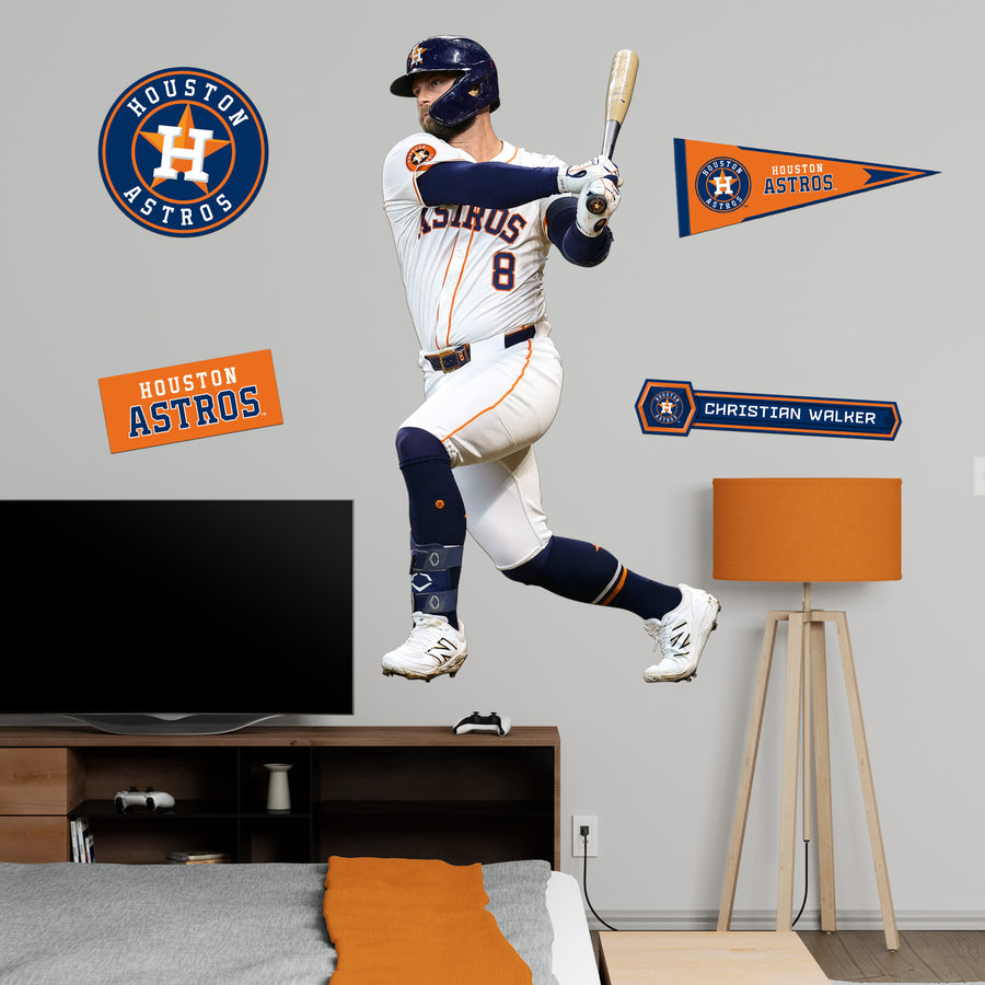 Christian Walker - RealBig Collection - Official MLB - Houston Astros - Reusable Vinyl Wall Decals
