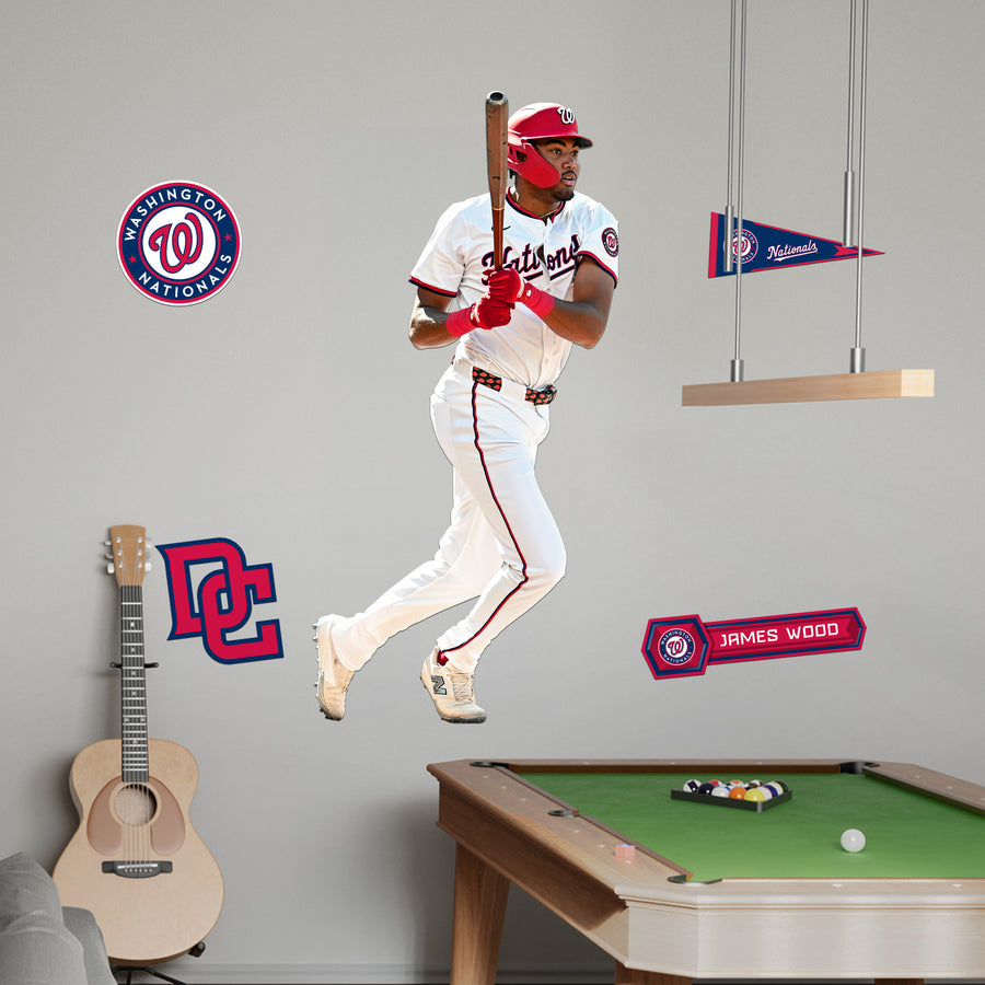 James Wood - RealBig Collection - Official MLB - Washington Nationals - Reusable Vinyl Wall Decals