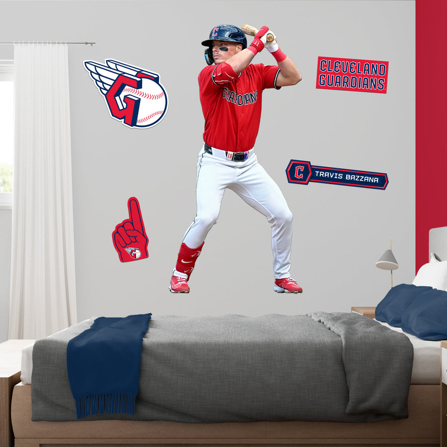 Travis Bazzana - RealBig Collection - Official MLB - Cleveland Guardians - Reusable Vinyl Wall Decals