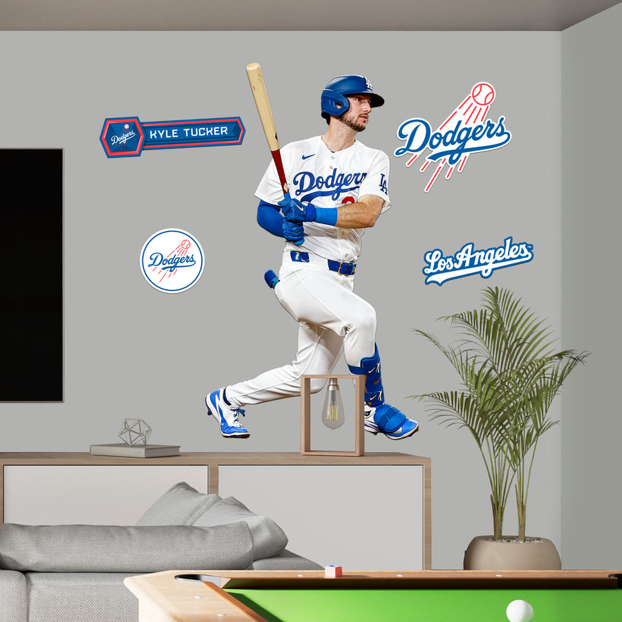 Kyle Tucker - RealBig Collection - Official MLB - Los Angeles Dodgers - Reusable Vinyl Wall Decals