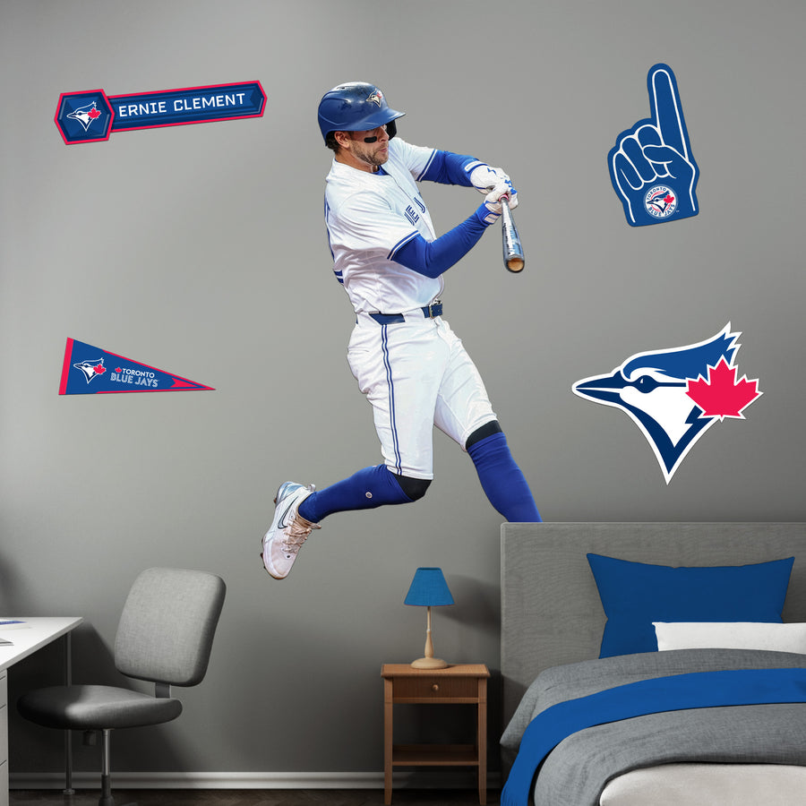Ernie Clement - RealBig Collection - Official MLB - Toronto Blue Jays - Reusable Vinyl Wall Decals