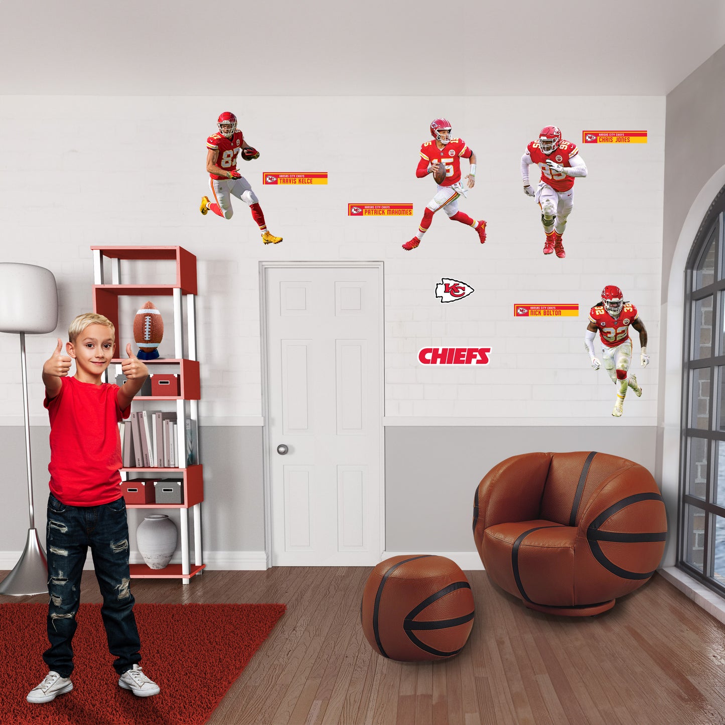 Kansas City Chiefs - RealBig Team Collection - Official NFL - Reusable Vinyl Wall Decals