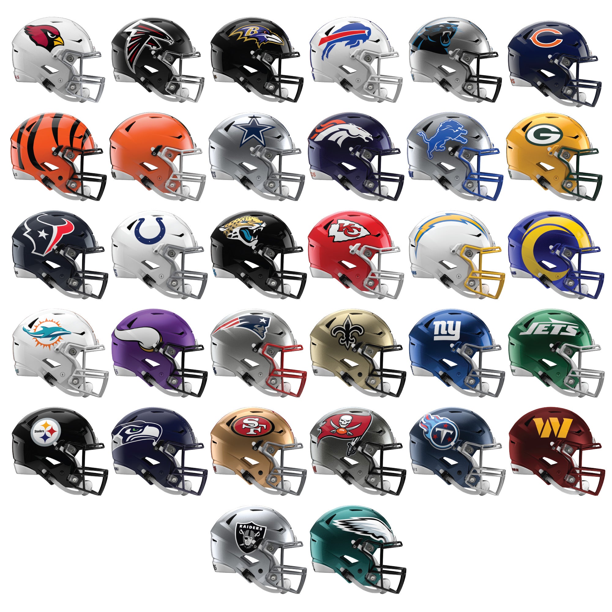 NFL Teams - RealBig Helmet Collection - Official NFL - Reusable Vinyl ...