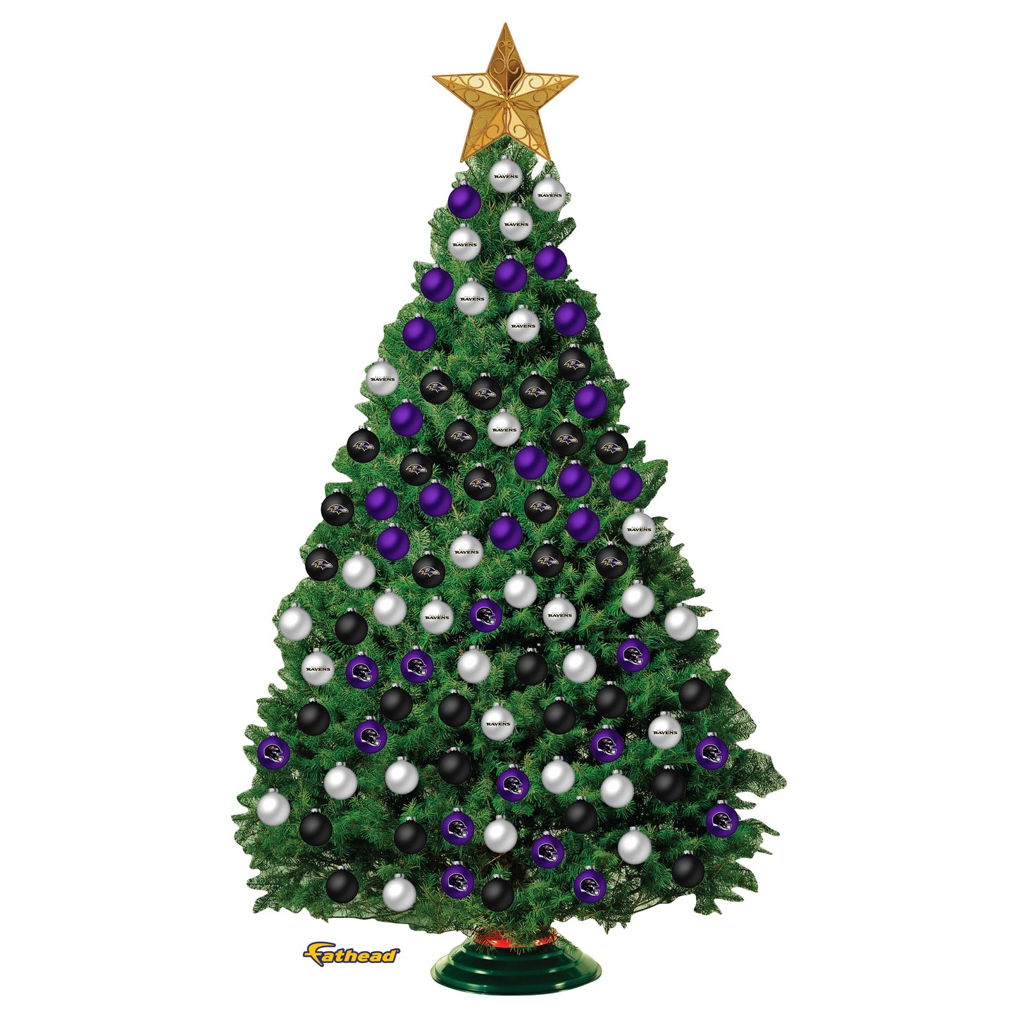 Baltimore Ravens - Decorate Your Own Christmas Tree - Official NFL - Reusable Vinyl Wall Decals