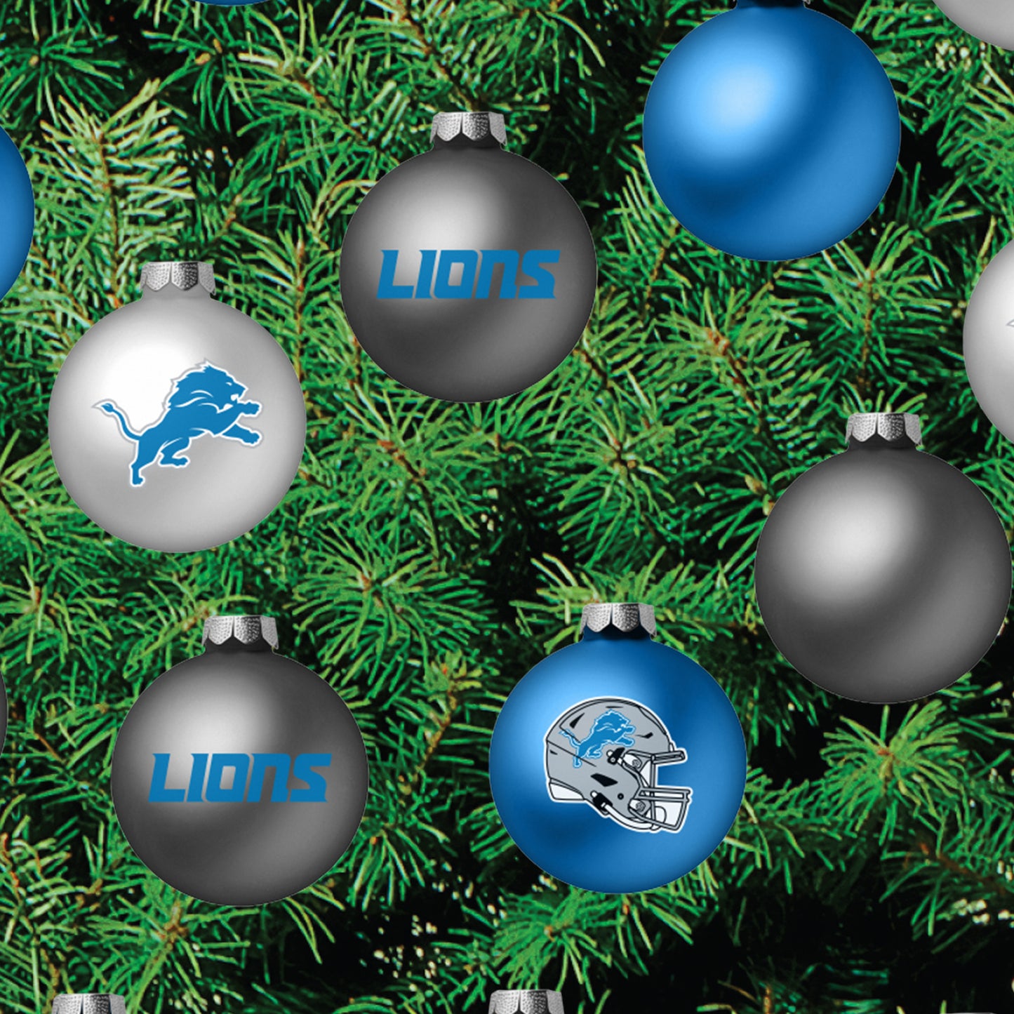 Detroit Lions - Decorate Your Own Christmas Tree - Official NFL - Reusable Vinyl Wall Decals