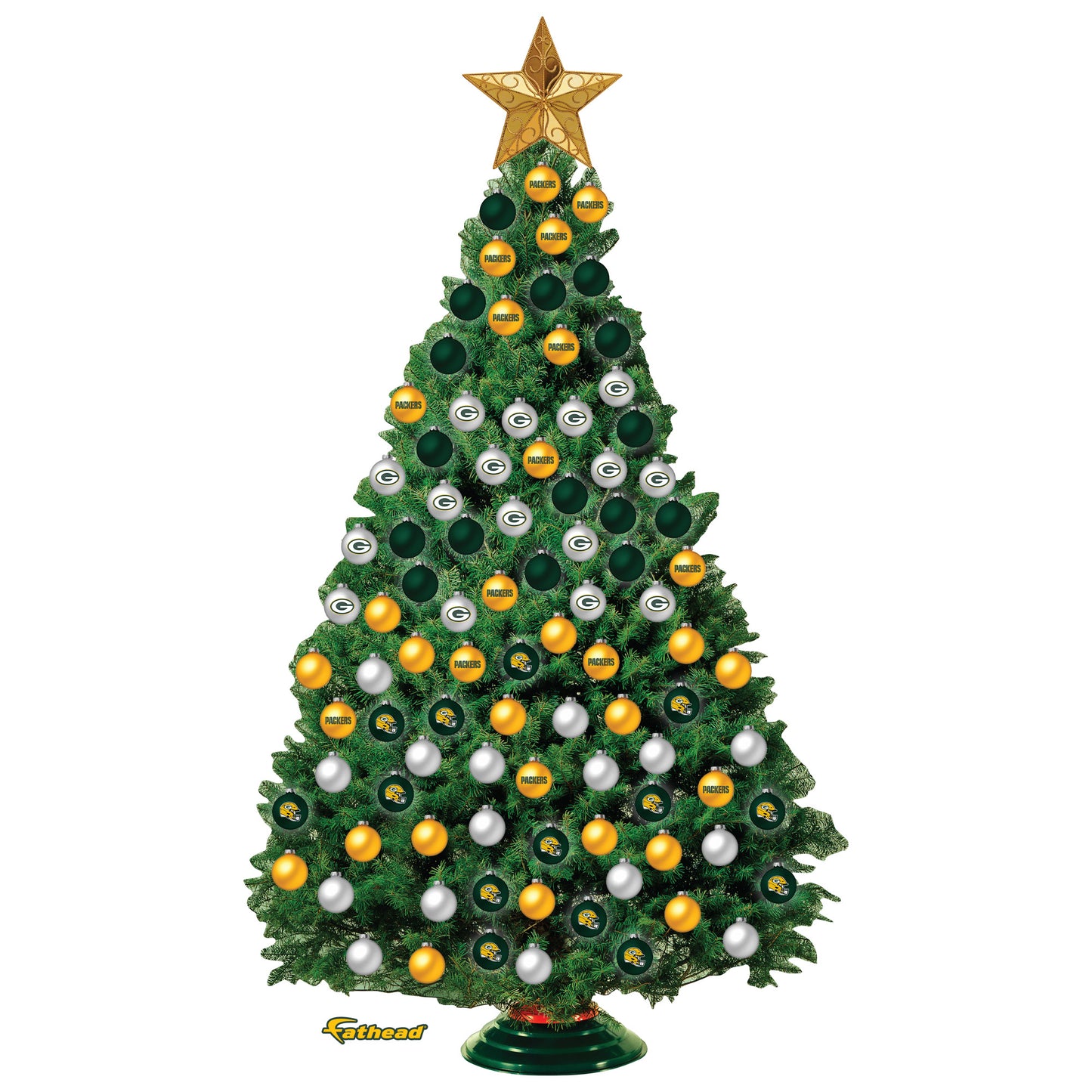 Green Bay Packers - Decorate Your Own Christmas Tree - Official NFL - Reusable Vinyl Wall Decals