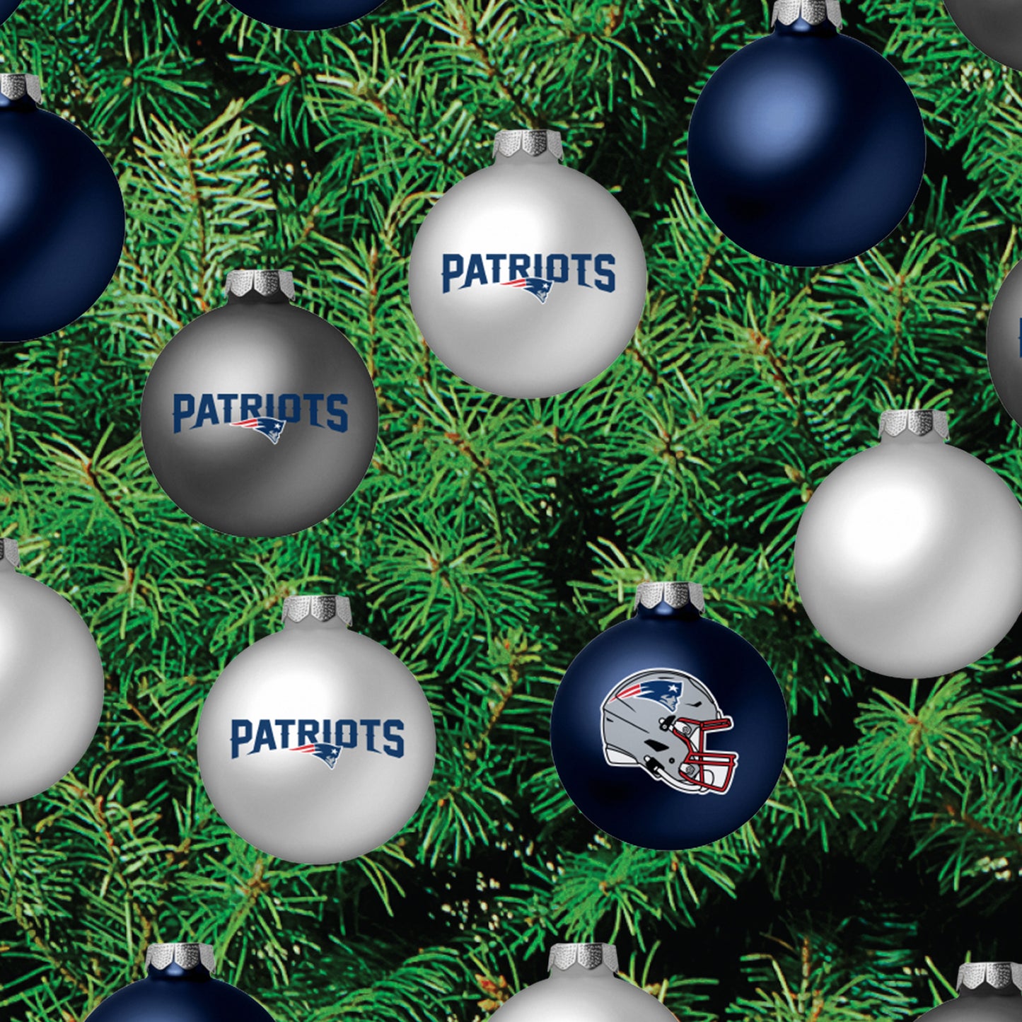 New England Patriots - Decorate Your Own Christmas Tree - Official NFL - Reusable Vinyl Wall Decals