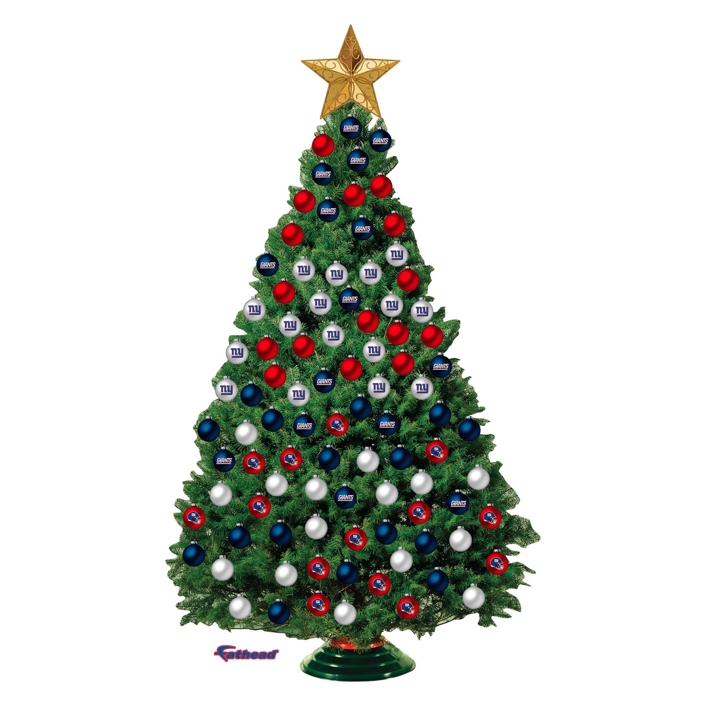 New York Giants - Decorate Your Own Christmas Tree - Official NFL - Reusable Vinyl Wall Decals