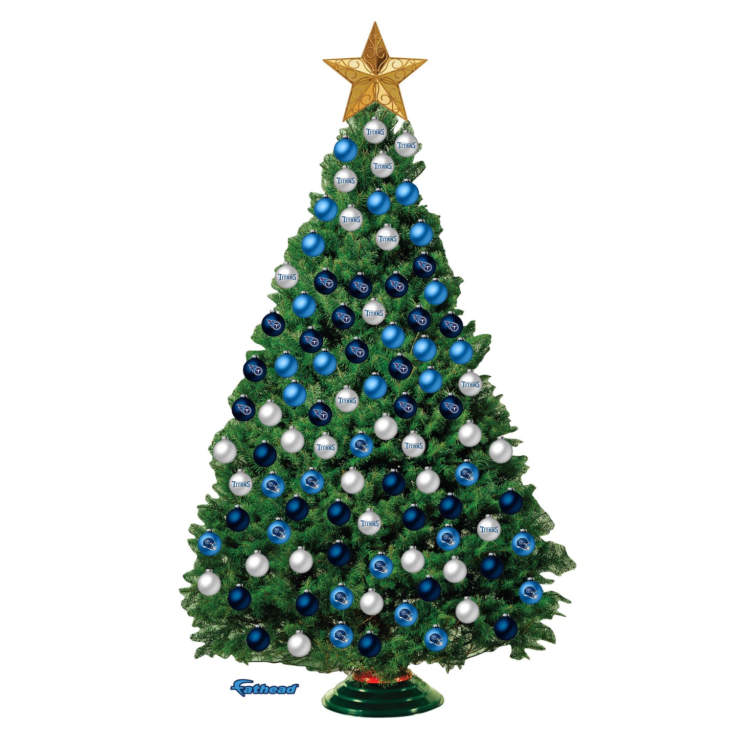 Tennessee Titans - Decorate Your Own Christmas Tree - Official NFL - Reusable Vinyl Wall Decals