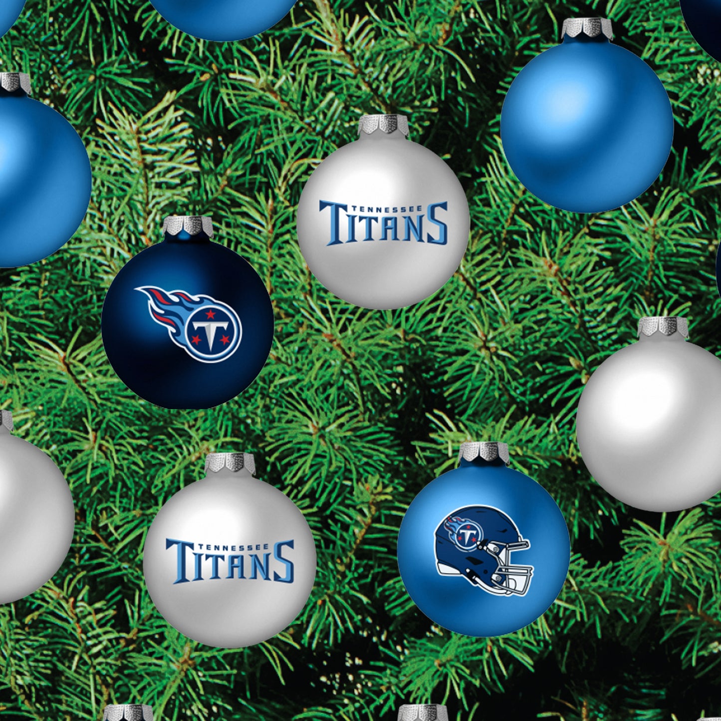 Tennessee Titans - Decorate Your Own Christmas Tree - Official NFL - Reusable Vinyl Wall Decals