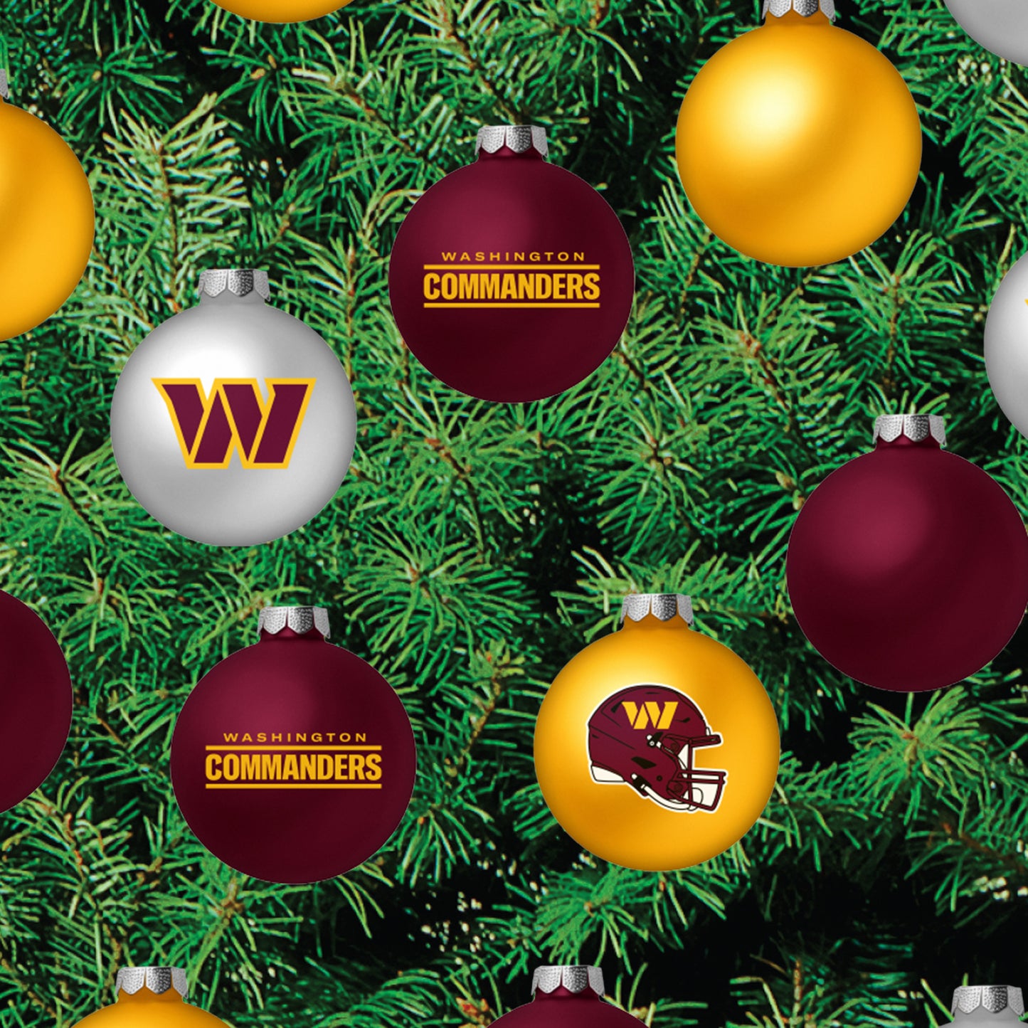 Washington Commanders - Decorate Your Own Christmas Tree - Official NFL - Reusable Vinyl Wall Decals