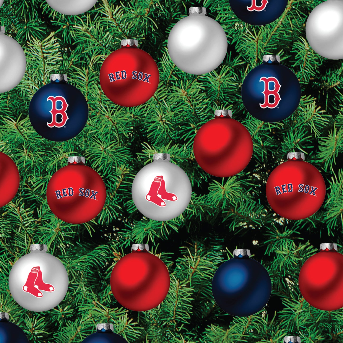 Boston Red Sox - Decorate Your Own Christmas Tree - Official MLB - Reusable Vinyl Wall Decals